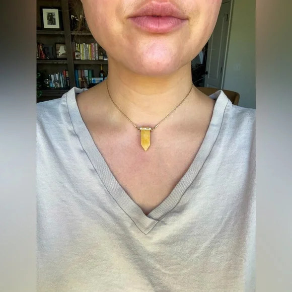 SOLD Crystal Calcite Necklace - Picture 2 of 5